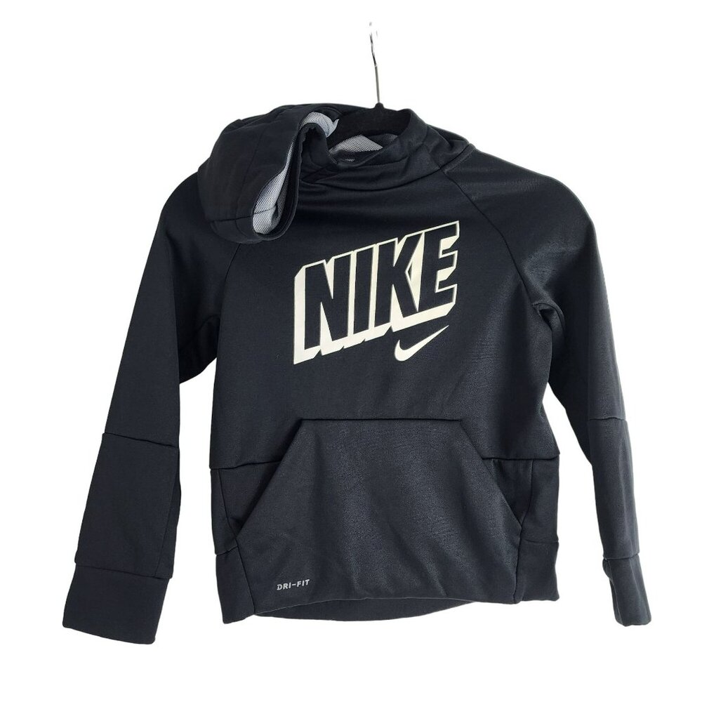Nike Dri-Fit Hoodie Sweatshirt S Black Polyester